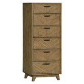 Clovelly designer solid Acacia chest of drawers tallboy